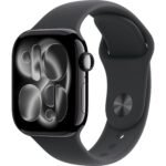 Apple Watch Series 11 42mm Jet Black Aluminium Case GPS Sport Band (M/L) [Black]