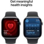 Apple Watch Series 11 46mm Space Grey Aluminium Case GPS Sport Band (S/M) [Black] - Image 5
