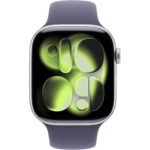 Apple Watch Series 11 46mm Silver Aluminium Case GPS Sport Band (M/L) [Purple Fog] - Image 2