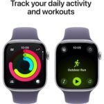 Apple Watch Series 11 46mm Silver Aluminium Case GPS Sport Band (M/L) [Purple Fog] - Image 4
