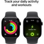 Apple Watch Series 11 42mm Jet Black Aluminium Case  GPS + Cellular (S/M) [Black] - Image 4