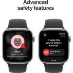 Apple Watch Series 11 42mm Space Grey Aluminium Case GPS + Cellular Sport Band (M/L) [Black] - Image 6