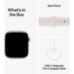 Apple Watch Series 11 42mm Rose Gold Aluminium Case GPS + Cellular Sport Band (S/M) [Light Blush] - Image 9