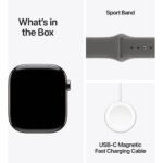 Apple Watch Series 11 42mm Natural Titanium Case GPS + Cellular Sport Band (M/L) [ Stone Grey] - Image 8