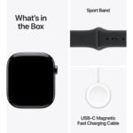Apple Watch Series 11 42mm Slate Titanium Case GPS + Cellular Sport Band (M/L) [Black] - Image 9