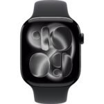Apple Watch Series 11 46mm Jet Black Aluminium Case GPS + Cellular Sport Band (S/M) [Black] - Image 2