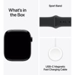 Apple Watch Series 11 46mm Jet Black Aluminium Case GPS + Cellular Sport Band (M/L) [Black] - Image 9