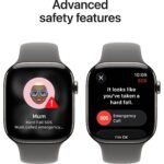 Apple Watch Series 11 46mm Natural Titanium Case GPS + Cellular Sport Band (S/M) [Stone Grey] - Image 6