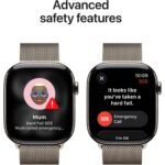 Apple Watch Series 11 46mm Natural Titanium Case GPS + Cellular Natural Milanese Loop (S/M) - Image 6