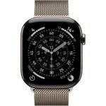 Apple Watch Series 11 46mm Natural Titanium Case GPS + Cellular Natural Milanese Loop (M/L) - Image 2