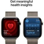 Apple Watch Series 11 46mm Natural Titanium Case GPS + Cellular Natural Milanese Loop (M/L) - Image 5
