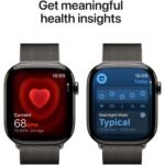 Apple Watch Series 11 46mm Slate Titanium Case GPS + Cellular Slate Milanese Loop (S/M) - Image 5