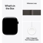 Apple Watch Series 11 46mm Slate Titanium Case GPS + Cellular Slate Milanese Loop (S/M) - Image 9