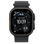 Apple Watch Ultra 3 49mm Black Titanium Case GPS + Cellular Ocean Band (Black) - Image 2