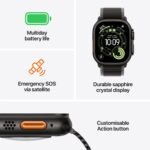 Apple Watch Ultra 3 49mm Black Titanium Case GPS + Cellular Ocean Band (Black) - Image 3