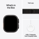 Apple Watch Ultra 3 49mm Black Titanium Case GPS + Cellular Trail Loop (Medium/Large) - Image 9