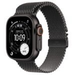 Apple Watch Ultra 3 49mm Black Titanium Case GPS + Cellular Milanese Loop (Medium)