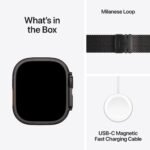 Apple Watch Ultra 3 49mm Black Titanium Case GPS + Cellular Milanese Loop (Medium) - Image 9