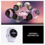 Garmin Venu 4 Smartwatch 41mm (Silver/Periwinkle Silicone Band) - Image 8