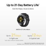 Huawei Watch GT 6 Pro 46mm (Black Fluoroelastomer Strap) - Image 4