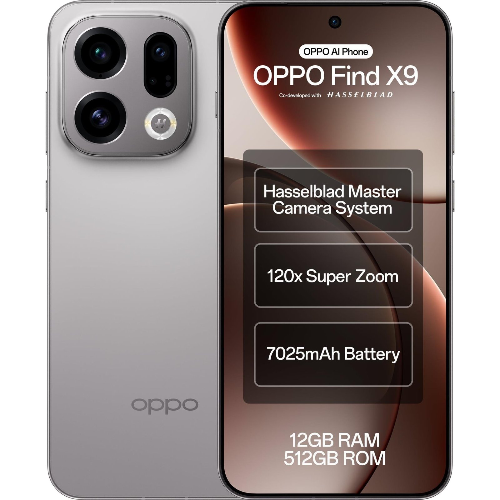 OPPO Find X9 5G 512GB (Titanium Grey) 1 OPPO Find X9 5G 512GB (Titanium Grey)