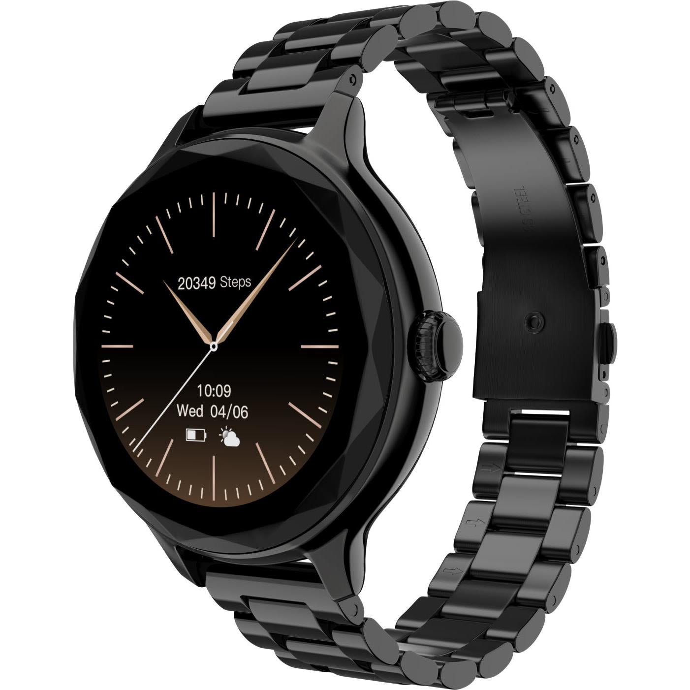 846900-Product-0-I-639008420405039412.jpg Noise NoiseFit Diva Smartwatch (Metallic Black) - Image 1