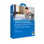 Laser Wired On-Ear Headphones (Gray) - Image 4