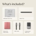 reMarkable Paper Pure with Marker Plus and Sleeve Folio Polymerweave (Desert Pink) - Image 10