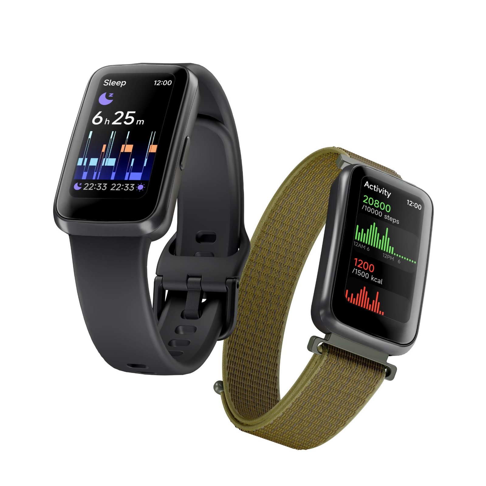 893369-Product-0-I-639128481602714253.jpg Ryze Elevate Gen2 Smart Watch (Black & Olive) - Image 1