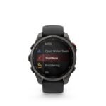 Garmin Fenix 8 Pro 47mm AMOLED Sapphire Edition Carbon Grey Titanium with Black + Pebble Grey Band - Image 3