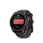 Garmin Fenix 8 Pro 47mm AMOLED Sapphire Edition Carbon Grey Titanium with Black + Pebble Grey Band - Image 4