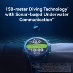 Huawei Watch Ultimate 2 (Blue with Blue & White Fluoroelastomer Strap) - Image 5