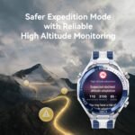 Huawei Watch Ultimate 2 (Blue with Blue & White Fluoroelastomer Strap) - Image 7