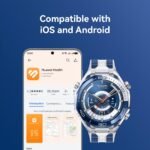 Huawei Watch Ultimate 2 (Blue with Blue & White Fluoroelastomer Strap) - Image 9