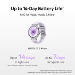 Huawei Watch GT 6 41mm  (Purple Fluoroelastomer Strap) - Image 4