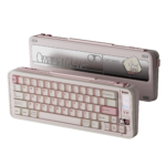 Qwertykeys QK65 Mk3 Prebuilt Wireless Mechanical Keyboard (White Peach)