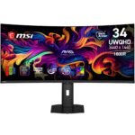 MSI MAG 341CQP X28 34" UWQHD 280Hz QD-OLED Gaming Monitor