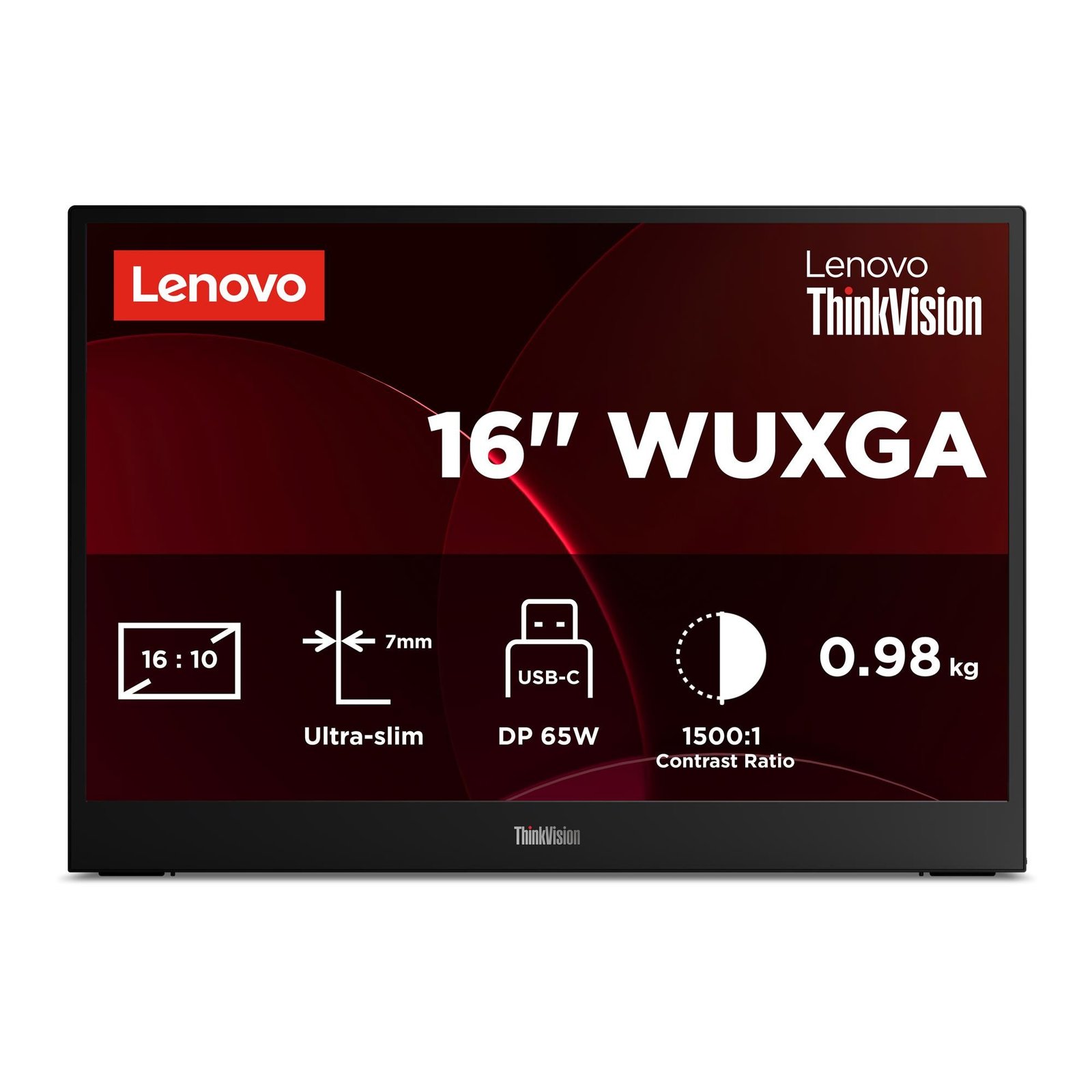 907055-Product-0-I-639226980605153020.jpg Lenovo ThinkVision M16 16" WUXGA IPS Portable Monitor - Image 1