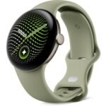 Google Pixel Watch 5 45mm (Satin Pyrite/Olive Active Band 2nd Gen)