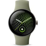Google Pixel Watch 5 45mm (Satin Pyrite/Olive Active Band 2nd Gen) - Image 2