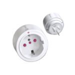 Sansai Travel Adaptor/Adapter Europe/Asia/Italy to AU/NZ Power Plug/Outlet White