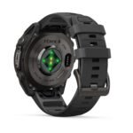 Garmin fenix 9 47mm Carbon Grey DLC Titanium with Black Silicone Band - Image 3