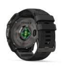 Garmin fenix 9 51mm Carbon Grey DLC Titanium with Black Silicone Band - Image 3