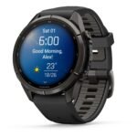 Garmin fenix 9 Pro 43mm Carbon Grey DLC Titanium with Black/Pebble Grey Silicone Band - Image 4