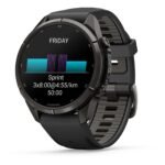 Garmin fenix 9 Pro 43mm Carbon Grey DLC Titanium with Black/Pebble Grey Silicone Band - Image 5