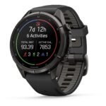 Garmin fenix 9 Pro 43mm Carbon Grey DLC Titanium with Black/Pebble Grey Silicone Band - Image 6