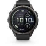 Garmin fenix 9 Pro InReach 43mm Carbon Grey DLC with Black/Pebble Grey Silicone Band - Image 2