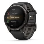 Garmin fenix 9 Pro InReach 43mm Carbon Grey DLC with Black/Pebble Grey Silicone Band - Image 4