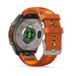 Garmin fenix 9 Pro 47mm (Titanium with Autumn Orange/Spark Orange Silicone Band) - Image 3