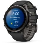 Garmin fenix 9 Pro 47mm (Carbon Grey DLC Titanium with Black/Pebble Grey Silicone Band) - Image 6